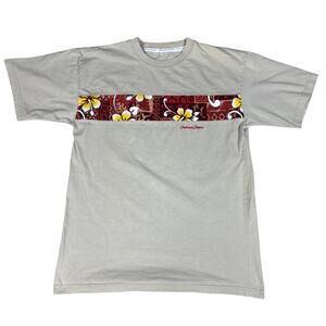 vintage y2k 2000s Paramount Pictures hawaii style cream tshirt Large indie surf
